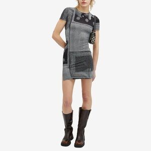 Miaou Mini Billie Dress in Emblem Print